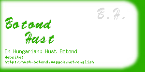 botond hust business card